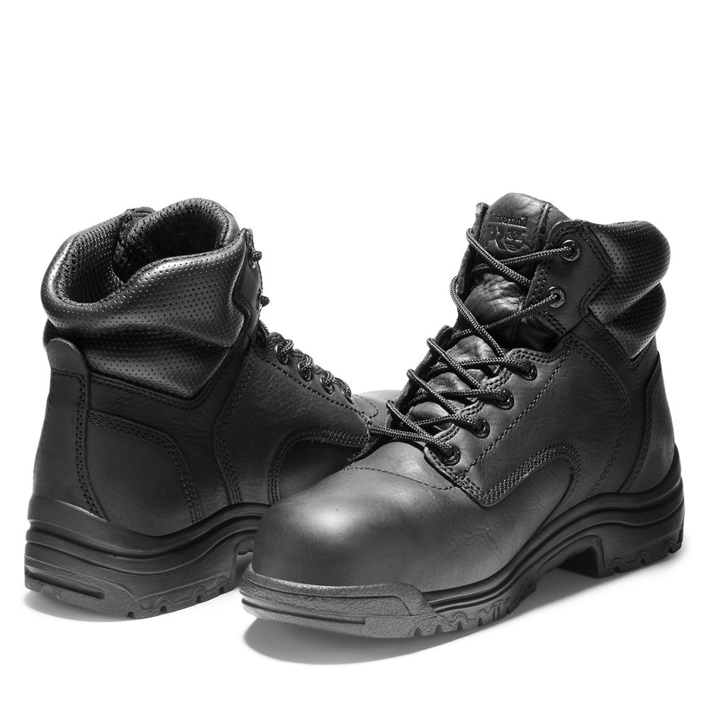 Bocanci De Muncă Timberland Barbati Negrii - Pro® Titan® 6\" Comp Toe - Romania - KWQPJT120